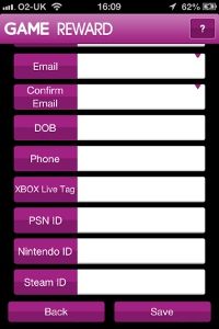 "Nintendo ID" bei GAME Mobile App