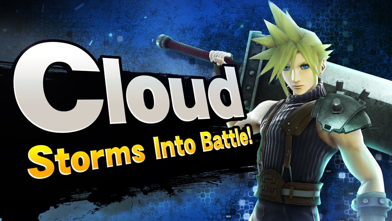 Cloud aus Final Fantasy VII als Kämpfer in Super Smash Bros. an