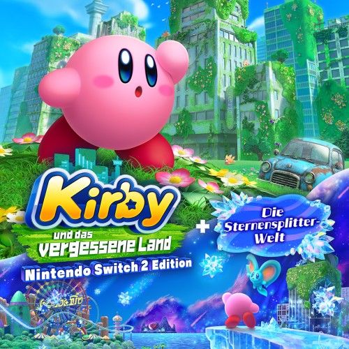 Kirby und das vergessene Land - Switch 2 Edition + Die Sternensplitter-Welt Cover