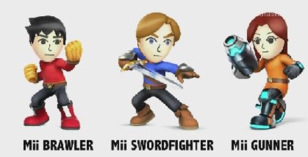 Mii-Charaktere für Super Smash Bros. und neue Kämpfer