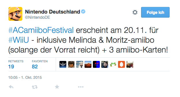 Animal Crossing: Amiibo Festival erscheint am 20. November