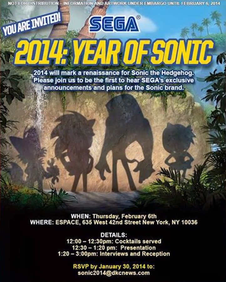 SEGA: Presse-Event mit Sonic-Neuankündigungen