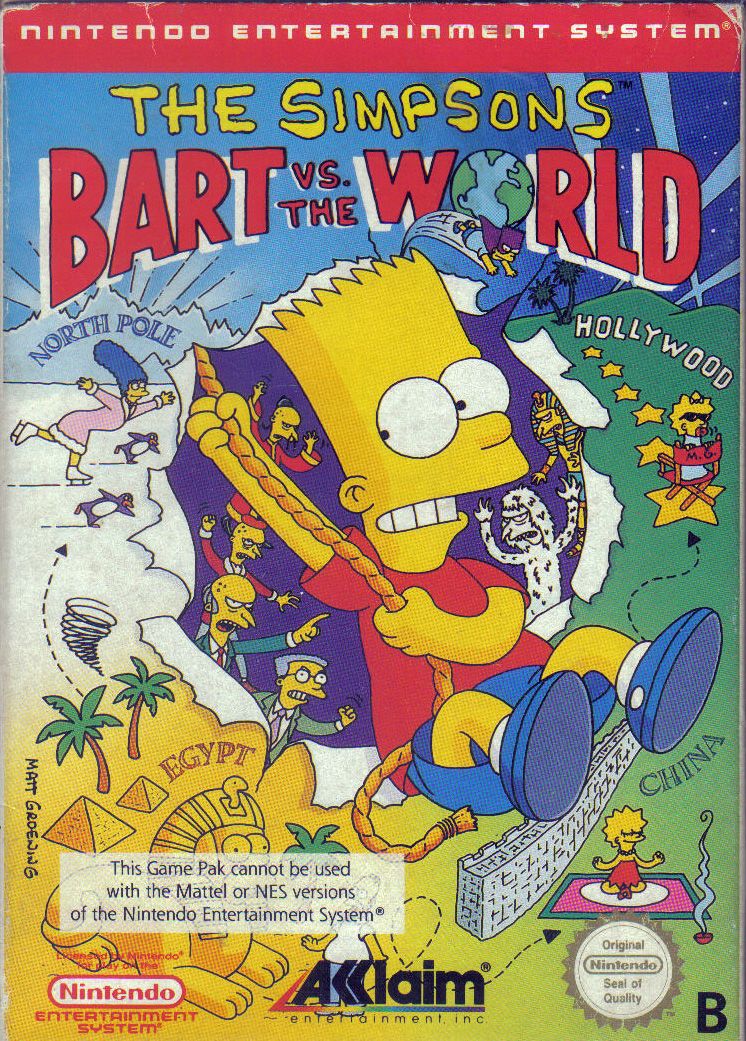 The Simpsons: Bart vs. the World Cover