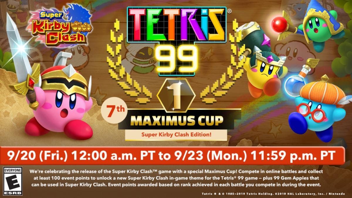 Kirby trifft auf Tetris 99
