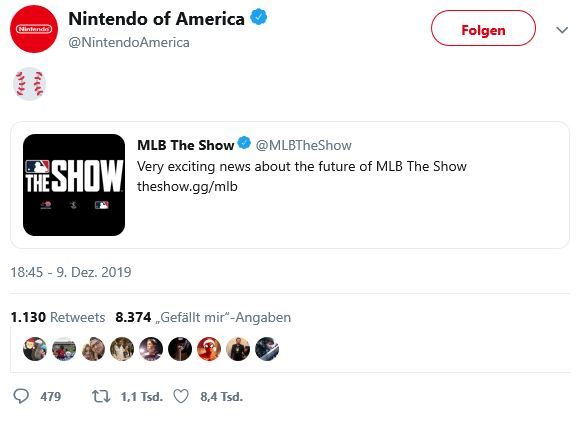 Demnächst Basball-Simulationen auf der Nintendo Switch?