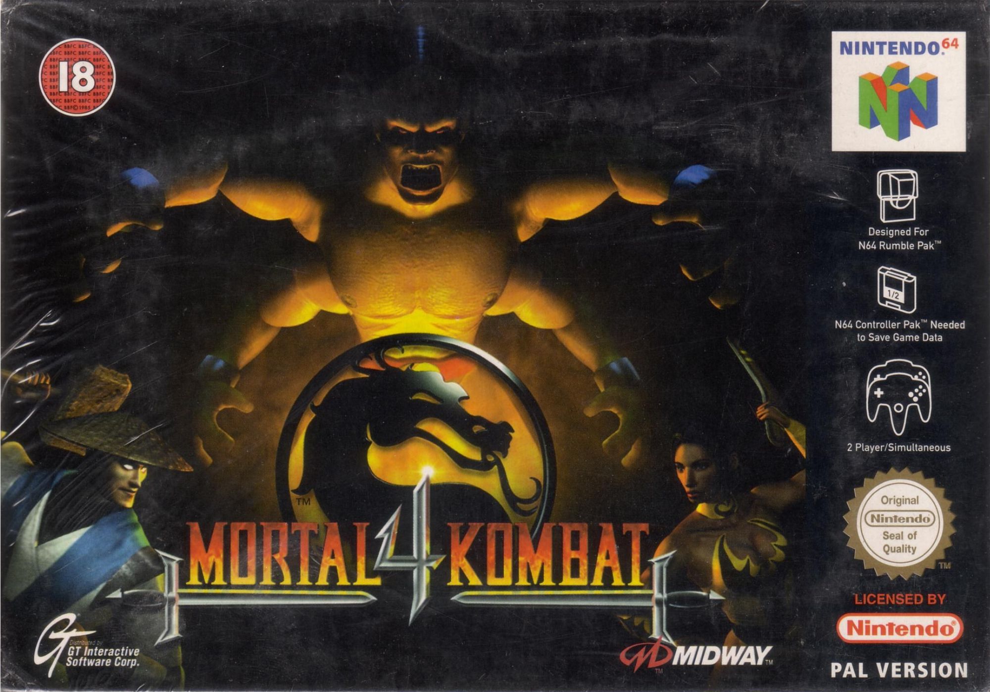 Mortal Kombat 4 Cover