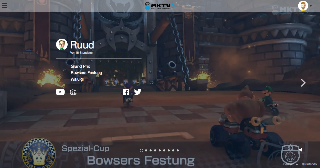 Mario Kart TV Web App