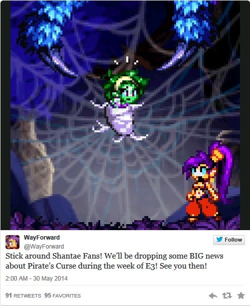 Shantae and the Pirate?s Curse: "Big News" auf der E3 2014