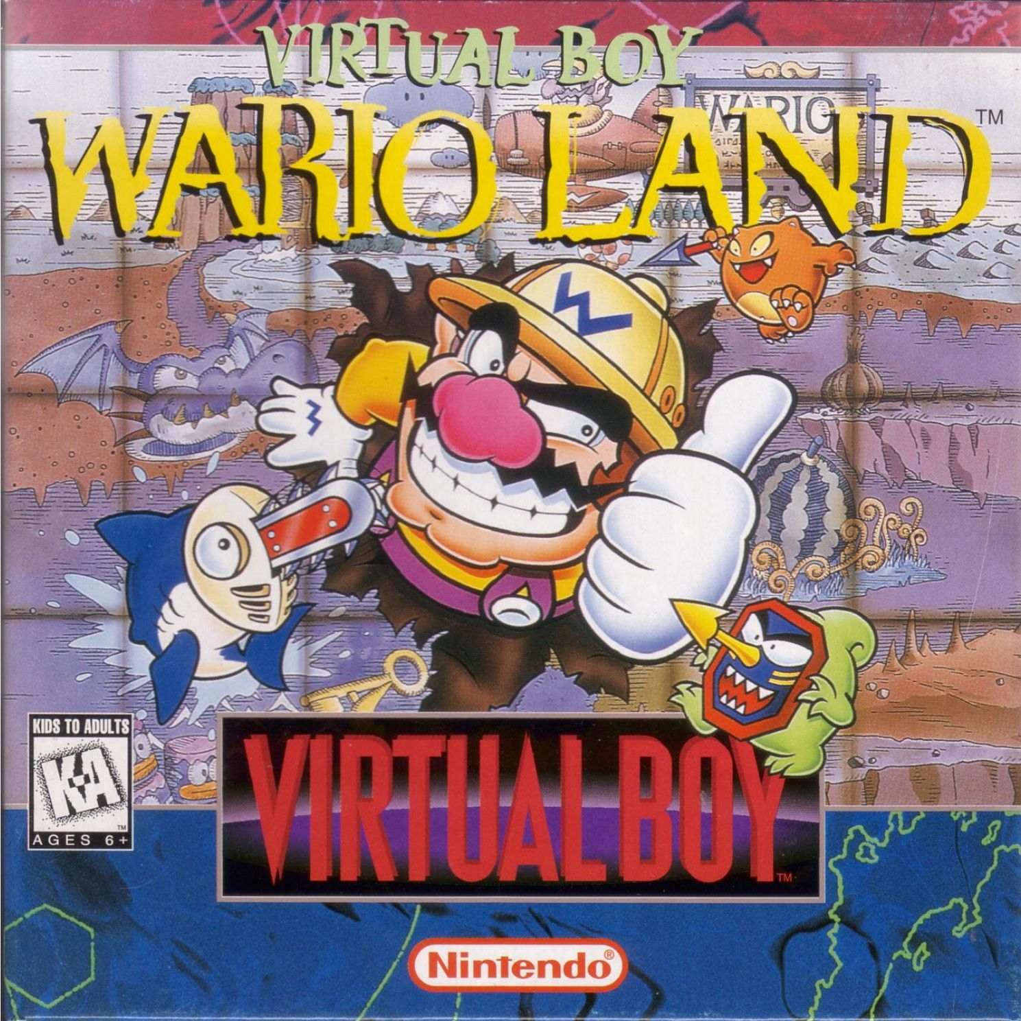 Virtual Boy Wario Land (US) Cover