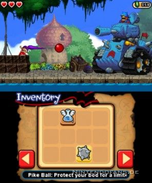 Shantae kämpft mit ihren Haaren gegen den Ammo Baron
