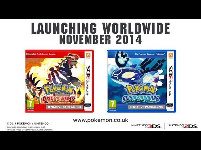 Pokemon Alpha Saphir und Omega Rubin erscheinen im November