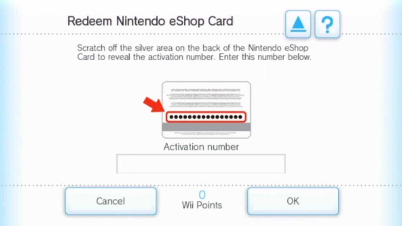 eShop-Cards im Wii/DSi Shop anwendbar