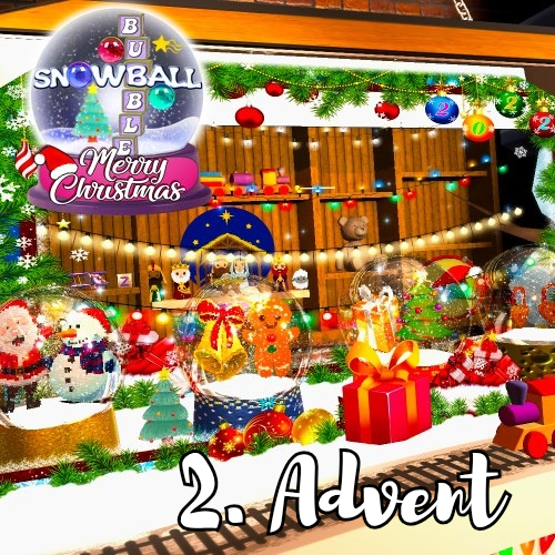 [Advent-Special] 2. Advent: Merry Christmas Snowball Bubble