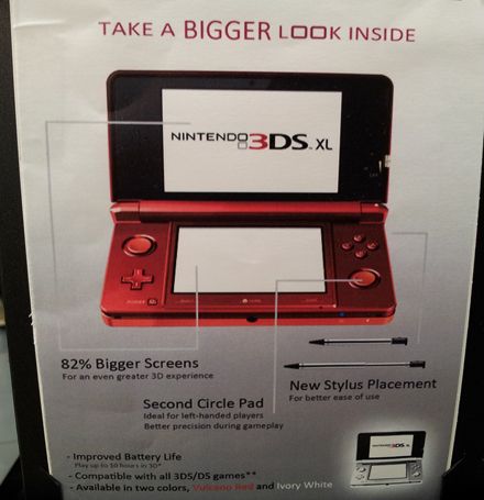 HMV bewirbt falschen 3DSXL mit zwei Circle Pads