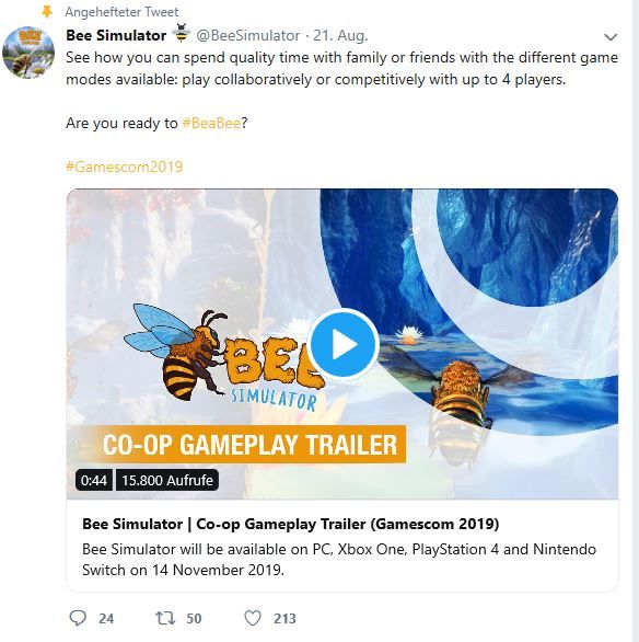 Bee Simulator erscheint für die Switch