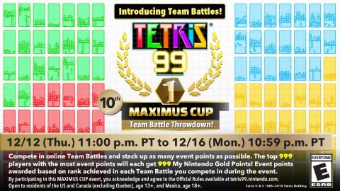 Kostenloses Update für Tetris 99