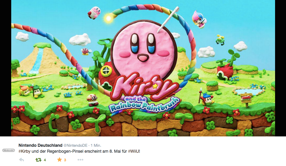 Kirby und der Regenbogen-Pinsel erscheint am 8. Mai