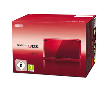 Nintendo 3DS in Metallic-Rot