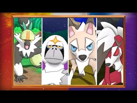 Sonne/Mond-Trailer: Editionsspezifische Pokémon