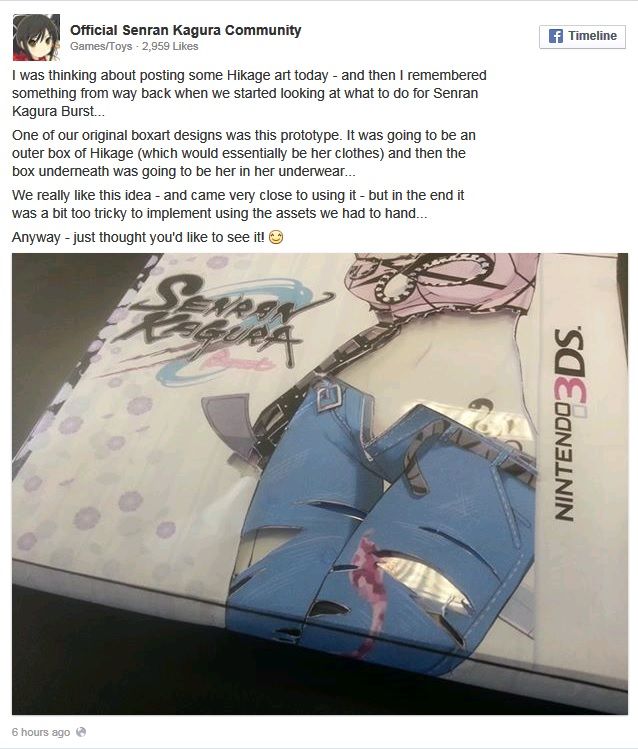 Senran Kagura Burst’s: Ein Blick auf die eropäische Prototyp-Boxart