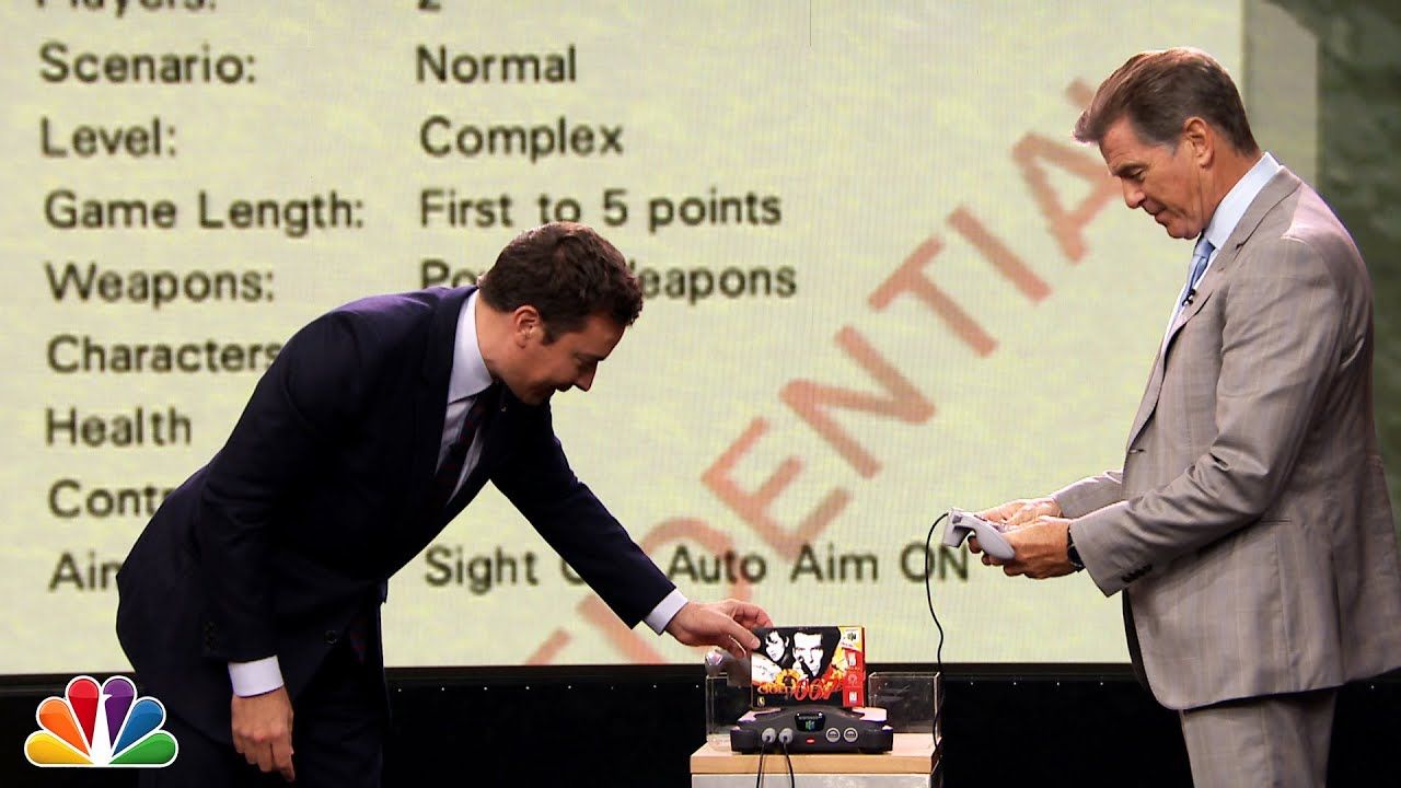 Pierce Brosnan spielt GoldenEye 007 gegen Jimmy Fallon