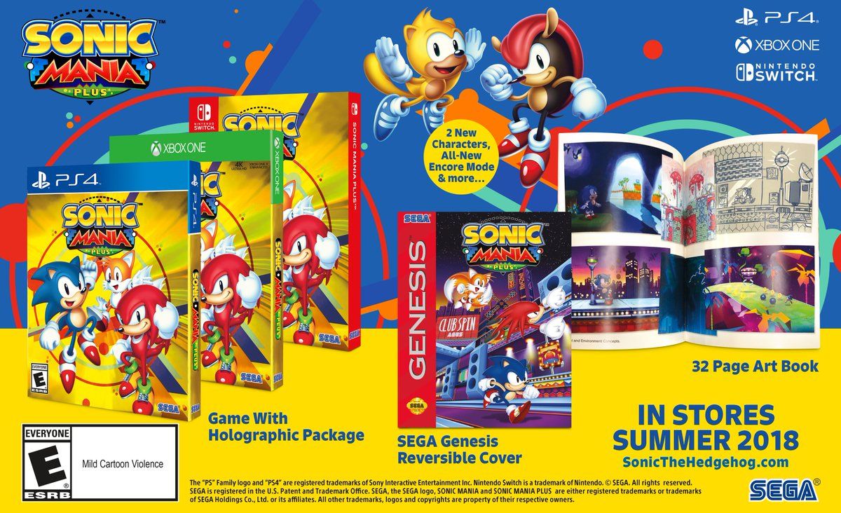 Sonic Mania Plus erscheint im Sommer für Switch