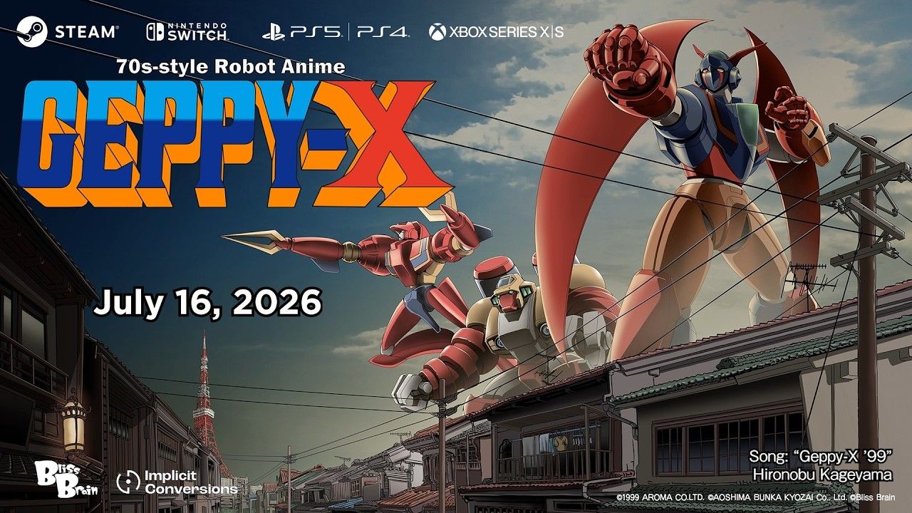 Robot Anime Geppy-X erscheint im Juli 2026