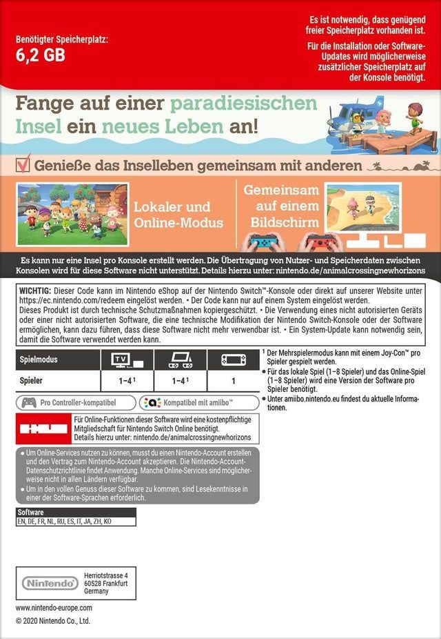 Animal Crossing: New Horizons - Nur eine Insel Pro Console!