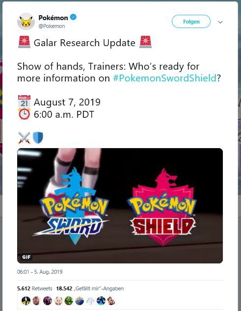 Neue Informationen zu Pokémon Schwert & Schild