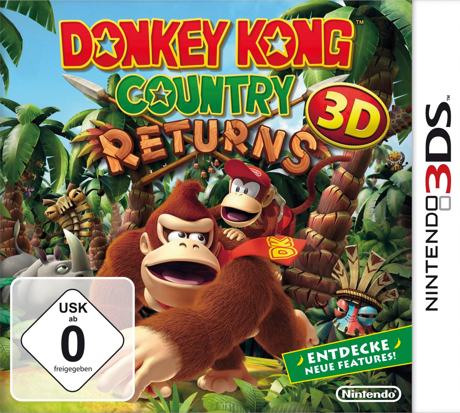 Donkey Kong Country Returns 3D Cover