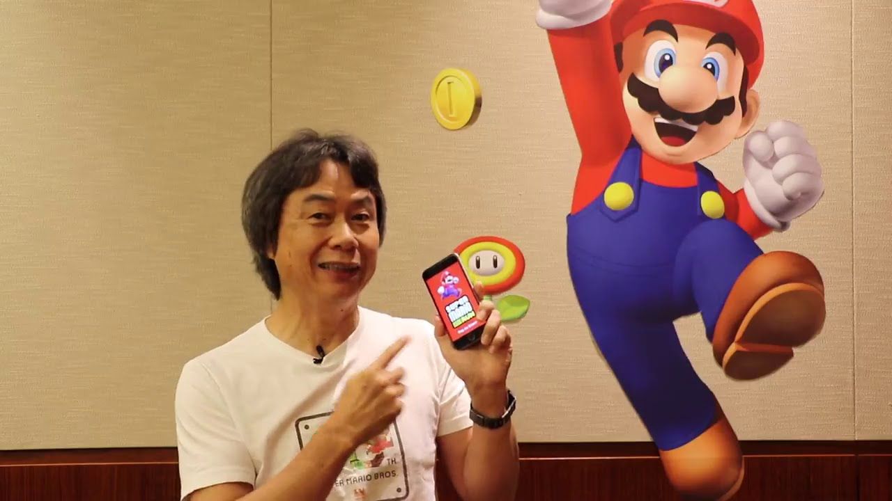 Shigeru Miyamoto spielt Super Mario Run