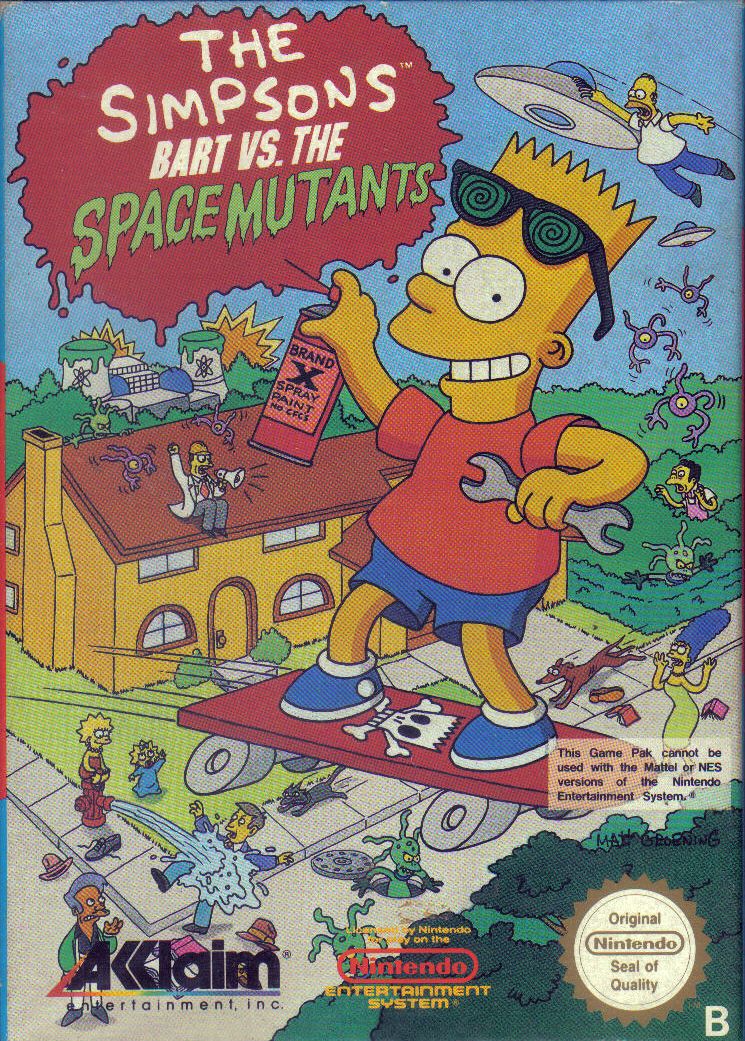 The Simpsons: Bart vs. the Spacemutants Cover