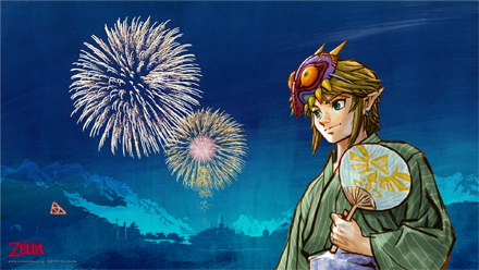 Majora's Maske in japanischem Club Nintendo Wallpaper