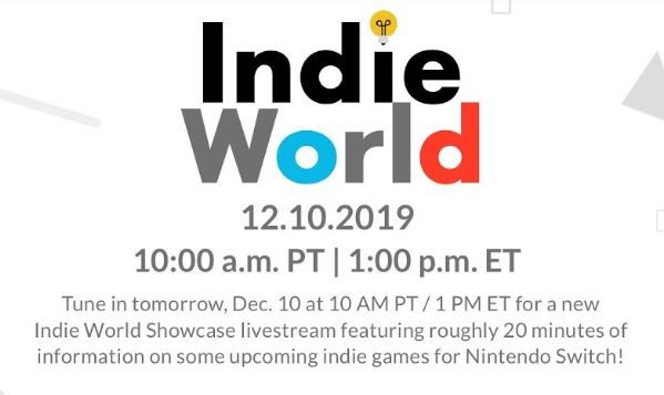 Livestream Indie World am 10.12.2019