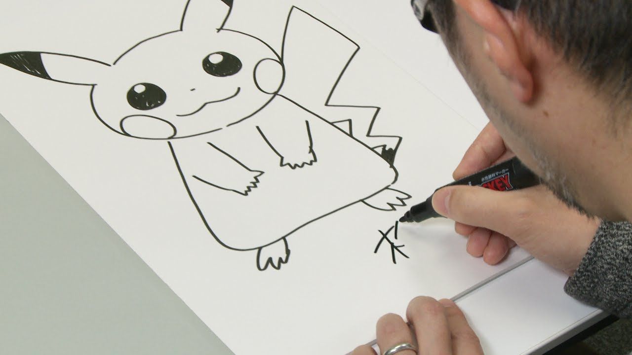Wie zeichne ich ein Pikachu