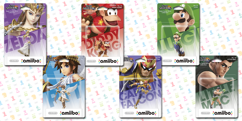 Die sechs neuen amiibo-Figuren