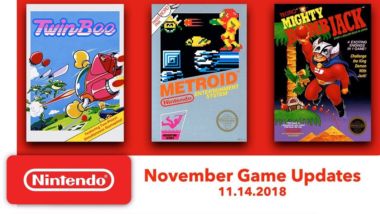 Nintendo Switch Online - neue Spiele im November