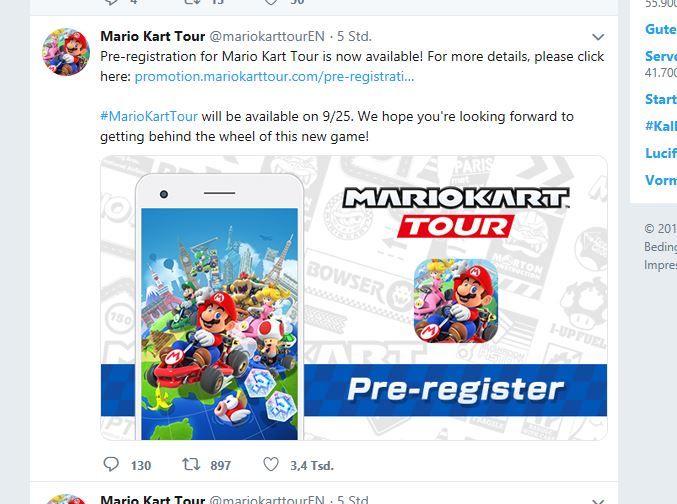 Mario Kart Tour kommt am 25.09.2019