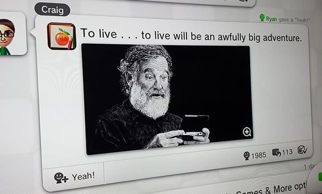 Miiverse: Tribute für Robin Williams