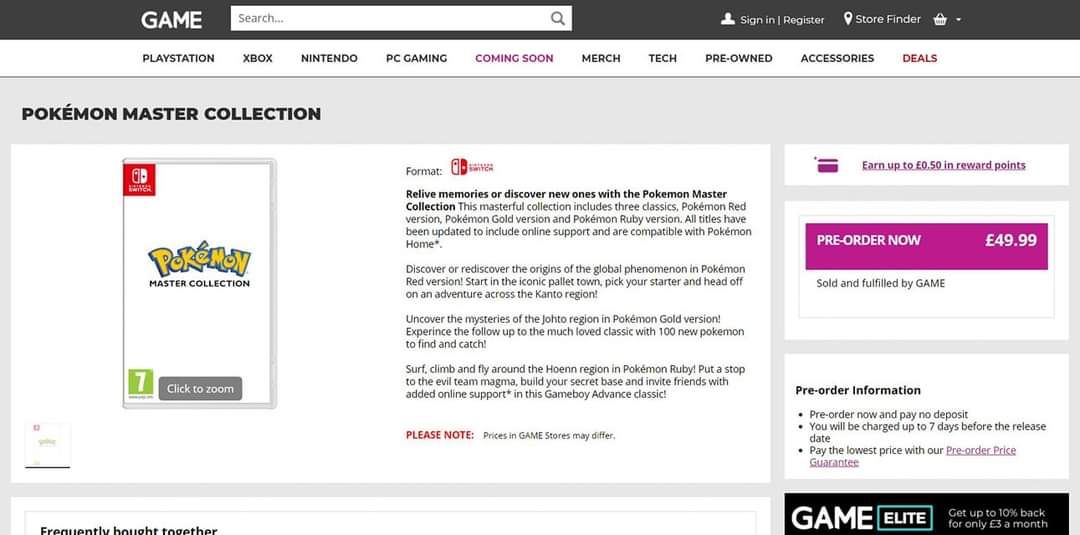Pokémon Master Collection geleaked?
